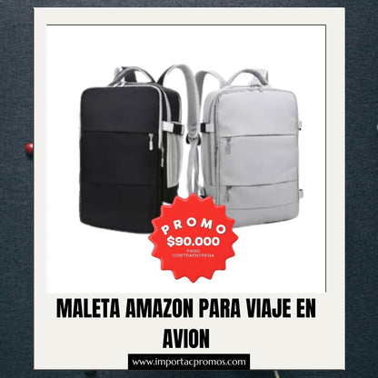 🌍MORRAL AMAZON VIAJERO CON PUERTO USB🌍